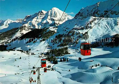 Seilbahn Geils Hahnenmoos Adelboden Bonderspitz Grosslohner  Kat. Bahnen