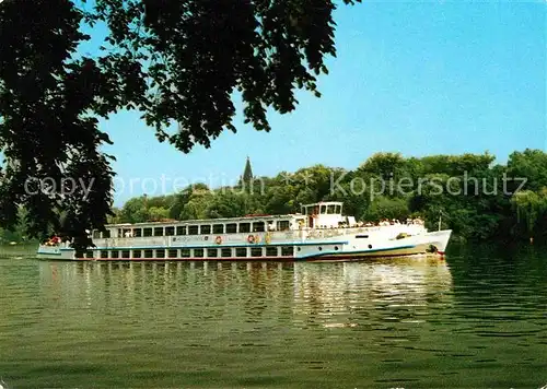 Motorschiffe MS Heinrich Mann Weisse Flotte Berlin  Kat. Schiffe