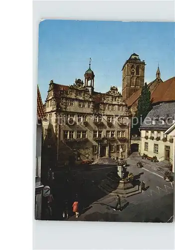 Bad Hersfeld Rathaus Stadtkirche Brunnen Kat. Bad Hersfeld