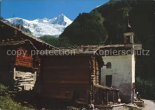 Ried Graechen VS und St Niklaus Riedgletscher Nadelhorn /  /