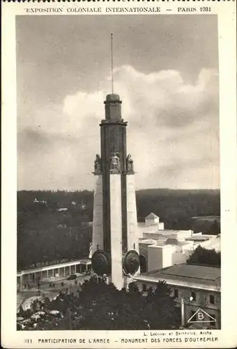 Events Exposition Coloniale Internationale Paris Monument des Forces d'Outremer / Events /