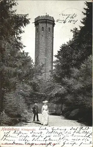 Heidelberg Neckar Koenigstuhl Kat. Heidelberg