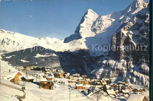 Muerren BE mit Eiger und M?nch / Muerren /Bz. Interlaken