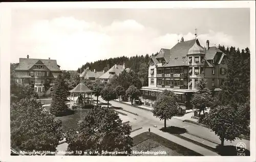 Koenigsfeld Schwarzwald Hindenburgplatz / Koenigsfeld im Schwarzwald /Schwarzwald-Baar-Kreis LKR