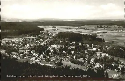 Koenigsfeld Schwarzwald Flugaufnahme / Koenigsfeld im Schwarzwald /Schwarzwald-Baar-Kreis LKR