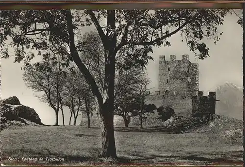 AK / Ansichtskarte kk05870 Sion VS Chateau Tourbillon Kategorie. Sion Alte Ansichtskarten