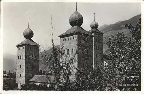 AK / Ansichtskarte kk12101 Brig Stockalperschloss Kategorie. Brig Alte Ansichtskarten