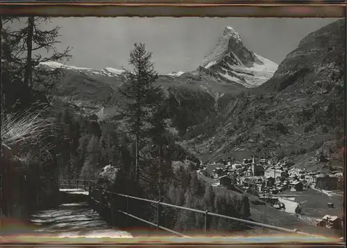 AK / Ansichtskarte Zermatt VS Matterhorn Neue Promenade Zermatt Kat. Zermatt
