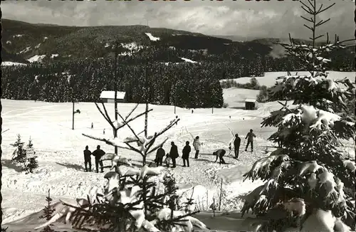 AK / Ansichtskarte Hoechenschwand Skifahrer Kat. Hoechenschwand