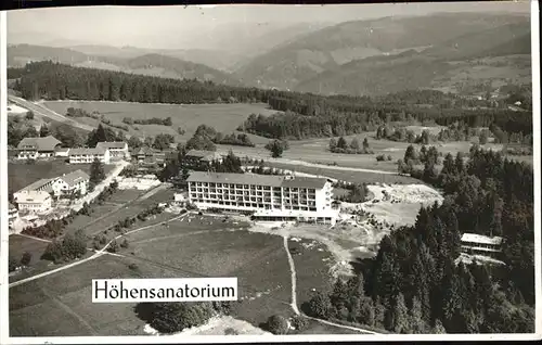 AK / Ansichtskarte Hoechenschwand Hoehensanatorium Kat. Hoechenschwand