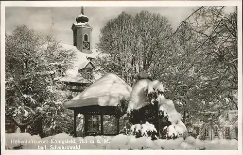 AK / Ansichtskarte Koenigsfeld Schwarzwald Winter / Koenigsfeld im Schwarzwald /Schwarzwald-Baar-Kreis LKR