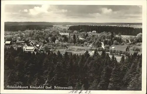 AK / Ansichtskarte Koenigsfeld Schwarzwald Schwarzwald / Koenigsfeld im Schwarzwald /Schwarzwald-Baar-Kreis LKR