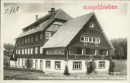 AK / Ansichtskarte Koenigsfeld Schwarzwald Jugendhaus / Koenigsfeld im Schwarzwald /Schwarzwald-Baar-Kreis LKR