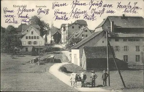 AK / Ansichtskarte Koenigsfeld Schwarzwald Bergstrasse Ochsenkarren Kat. Koenigsfeld im Schwarzwald