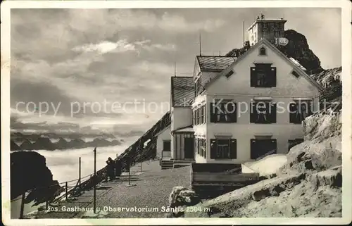 AK / Ansichtskarte Saentis AR Gasthaus und Observatorium / Saentis /Rg. Saentis AI