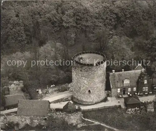 AK / Ansichtskarte Borgholzhausen Burg Ravensberg Fliegeraufnahme Kat. Borgholzhausen