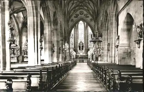 AK / Ansichtskarte Rottweil Neckar Kirche innen Kat. Rottweil