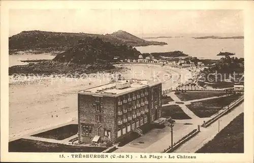 Trebeurden La Plage et le Chateau Strand Schloss Kat. Trebeurden