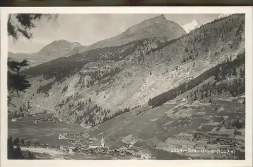 AK / Ansichtskarte Saas Grund Gesamtansicht Kat. Saas Grund