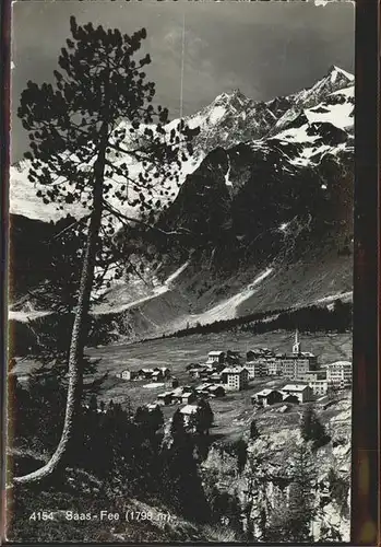 AK / Ansichtskarte Saas Fee Blick auf Saas Fee Kat. Saas Fee