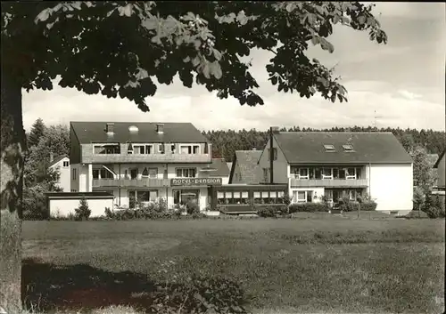 AK / Ansichtskarte Koenigsfeld Schwarzwald Hotel Kurpension Gebauer Trumpf / Koenigsfeld im Schwarzwald /Schwarzwald-Baar-Kreis LKR