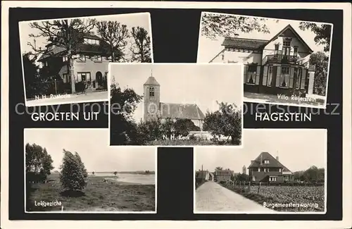 AK / Ansichtskarte Hagestein Villa Reijerstein Kerk  Postorie Le 