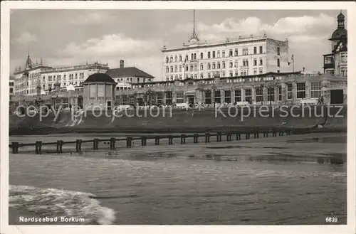 AK / Ansichtskarte Borkum Nordseebad Strandpromenade Hotelfront