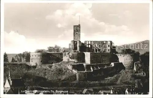 AK / Ansichtskarte Koenigstein Taunus Blick zur Burgruine Luftkurort Kat. Koenigstein im Taunus