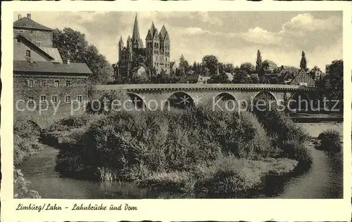 AK / Ansichtskarte Limburg Lahn Lahnbruecke und Dom Kat. Limburg a.d. Lahn