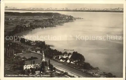 AK / Ansichtskarte Birnau am Bodensee Cistercienser Probstei Fliegeraufnahme Kat. Uhldingen Muehlhofen