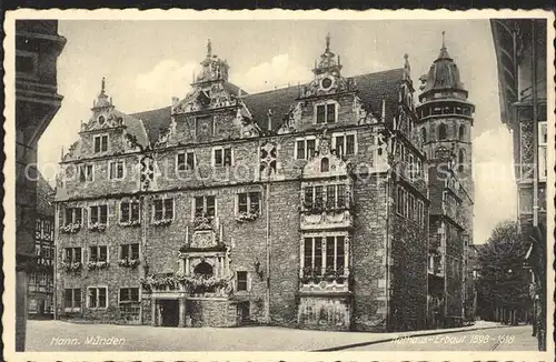 AK / Ansichtskarte Hann. Muenden Rathaus 16. Jhdt. Kat. Hann. Muenden