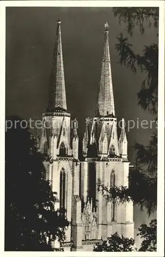 AK / Ansichtskarte Marburg Lahn Elisabethkirche bei Festbeleuchtung Kat. Marburg