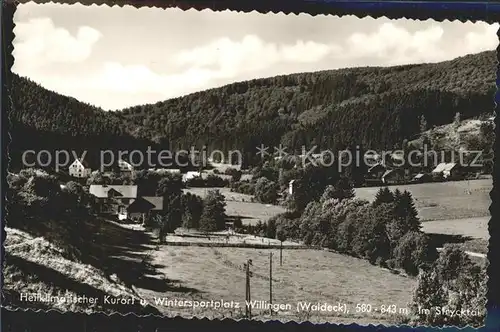 AK / Ansichtskarte Willingen Sauerland Panorama Strycktal Kurort Wintersportplatz Kat. Willingen (Upland)