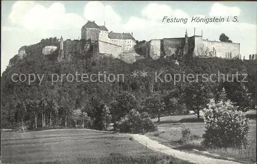 AK / Ansichtskarte Koenigstein Saechsische Schweiz Festung Kat. Koenigstein Saechsische Schweiz