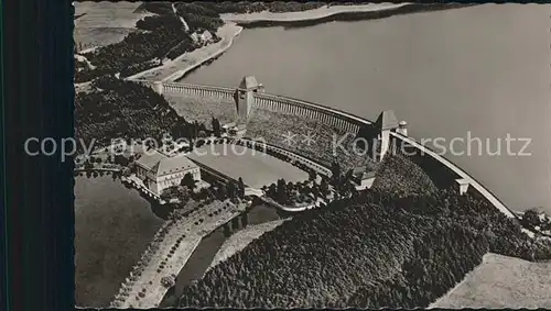 AK / Ansichtskarte Moehnesee Fliegeraufnahme Talsperre Kat. Moehnesee