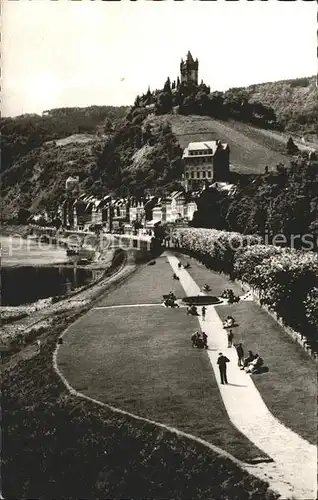 AK / Ansichtskarte Cochem Mosel Promenade Burgblick Kat. Cochem