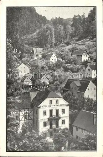 AK / Ansichtskarte Schmilka Hotel Hoffmann Muehle Kat. Bad Schandau