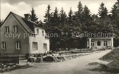 AK / Ansichtskarte Loessnitz Erzgebirge Berggaststaette und Fremdenheim Neu Friedrichsruh Kat. Loessnitz