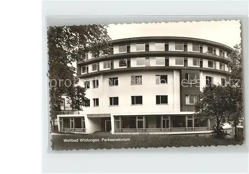 AK / Ansichtskarte Bad Wildungen Parksanatorium Kat. Bad Wildungen