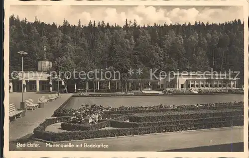 AK / Ansichtskarte Bad Elster Marienquelle mit Badecafe Kat. Bad Elster