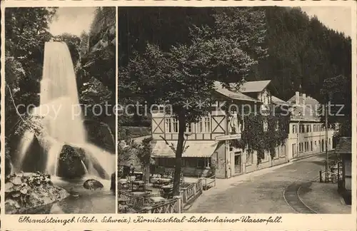 AK / Ansichtskarte Kirnitzschtal Lichtenhainer Wasserfall Kat. Kirnitzschtal