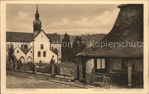 AK / Ansichtskarte Hattenheim Rheingau Kloster Eberbach Klause des Restaurants Ress  Kat. Eltville am Rhein