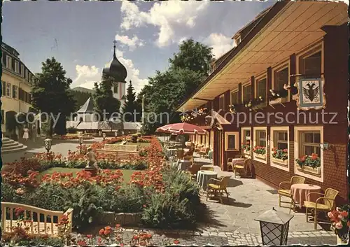 AK / Ansichtskarte Hinterzarten Hotel Adler Kirche Kat. Hinterzarten