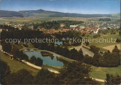 AK / Ansichtskarte Gersfeld Rhoen Panorama Kneipp Luftkurort im Naturpark Rhoen Kat. Gersfeld (Rhoen)