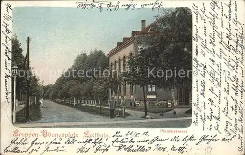 AK / Ansichtskarte Zeithain Truppenuebungsplatz Planitzstrasse Kat. Zeithain