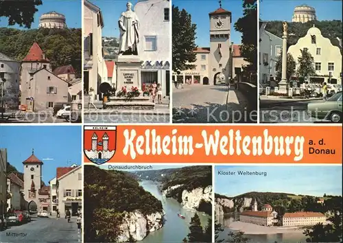 AK / Ansichtskarte Weltenburg Kelheim Kloster Ludwigsplatz Tor Donaudurchbruch Kat. Kelheim