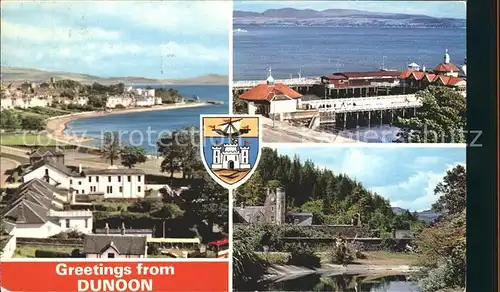 AK / Ansichtskarte Dunoon West Bay Pier East Bay Ben Mor Gardens Kat. Argyll