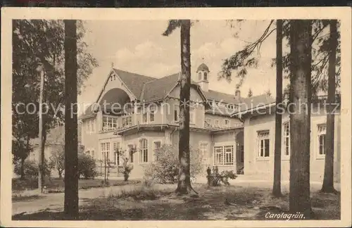 AK / Ansichtskarte Carolagruen Heilstaette Kat. Schoenheide Erzgebirge