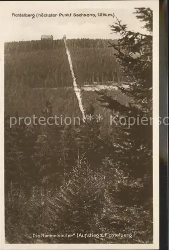 AK / Ansichtskarte Fichtelberg Oberwiesenthal Aufstieg Himmelsleiter Kat. Oberwiesenthal