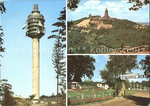 AK / Ansichtskarte Kulpenberg Fernsehturm Kyffhaeuser  Denkmal Pionierlager Rathsfeld Kat. Bad Frankenhausen